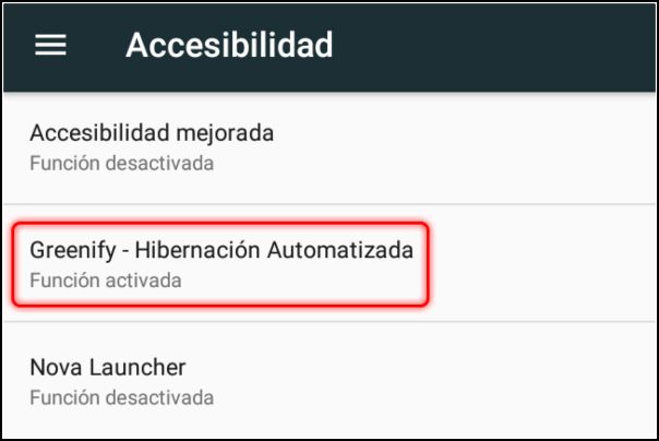 conceder permisos de accesibilidad
