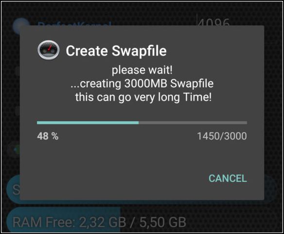 crear swapfile