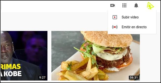subir vídeo a YouTube