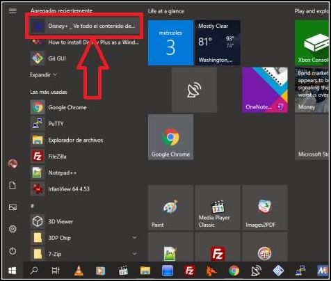 abrir Disney Plus