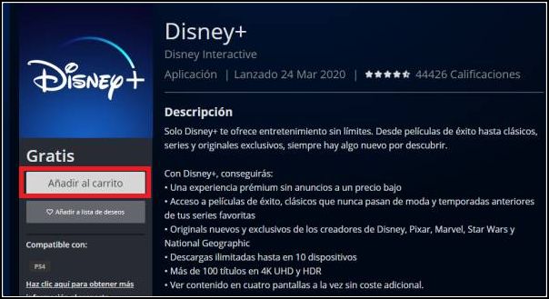 disney plus ps4