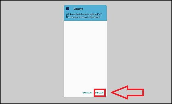 instalar apk disney plus