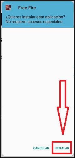instalar Free Fire