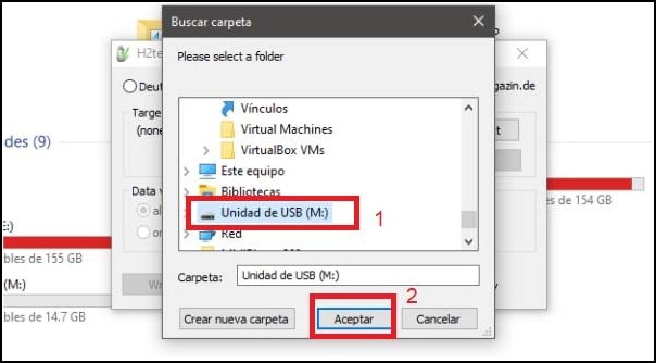 seleccionar unidad micro SD