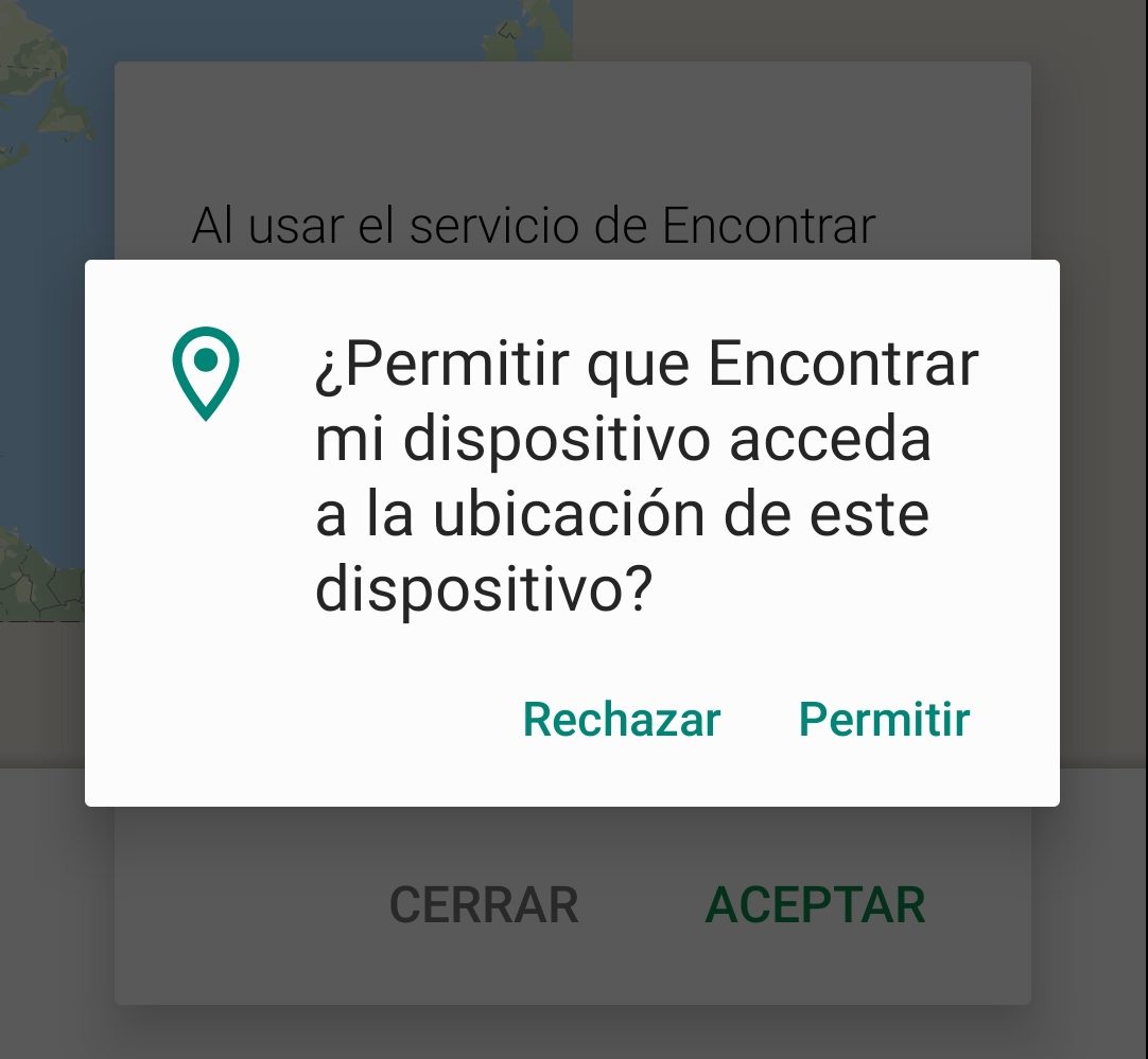 permitir encontrar dispositivo